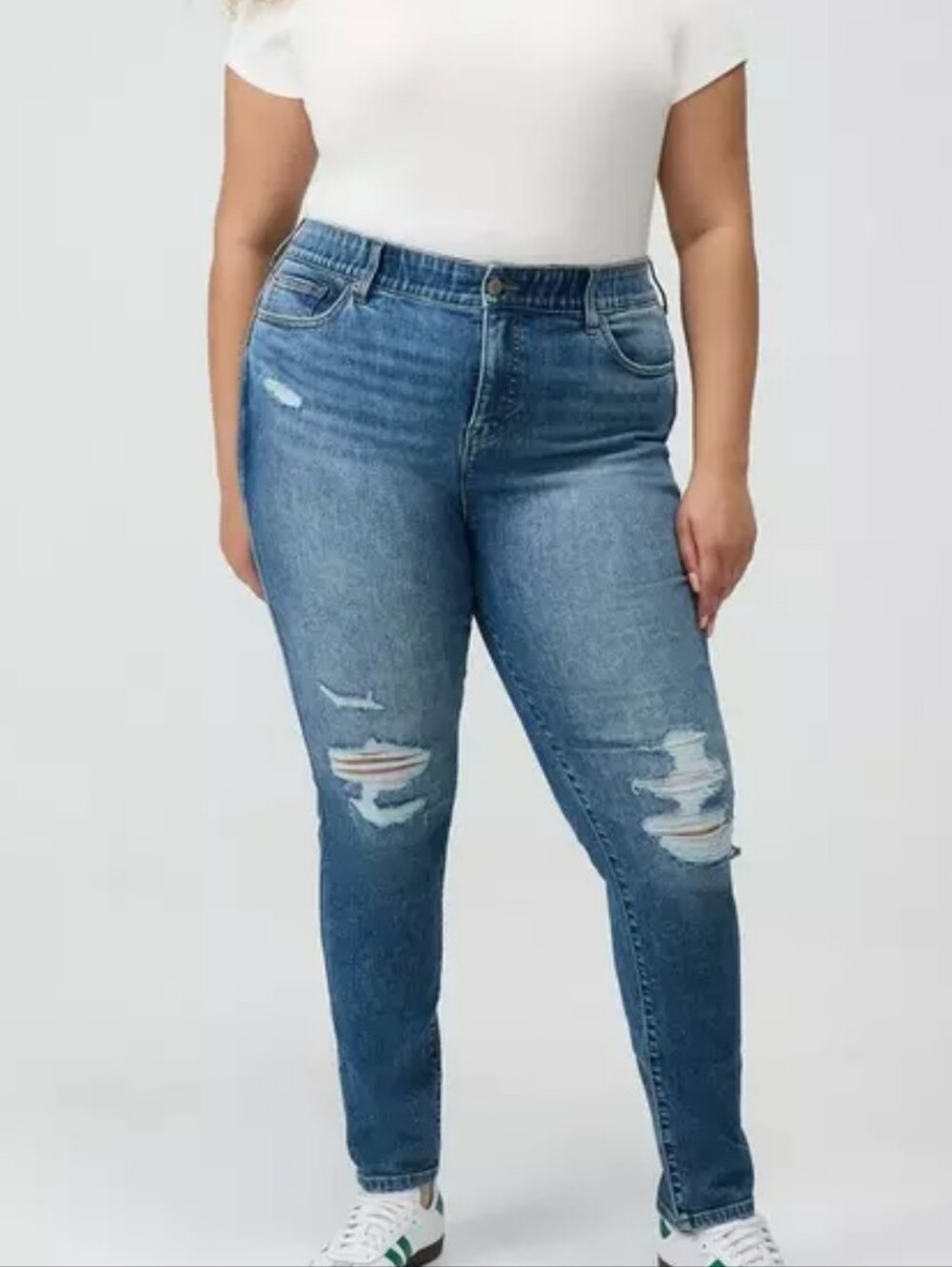 Torrid Distressed Mid Wash Jeans 20 NWT